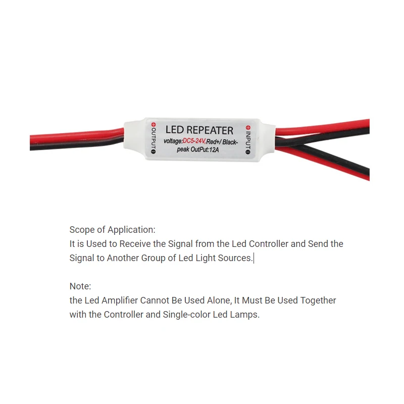 Усилитель сигнала затемнения 5-24 В 288 Вт 12 А 1 5050 2835