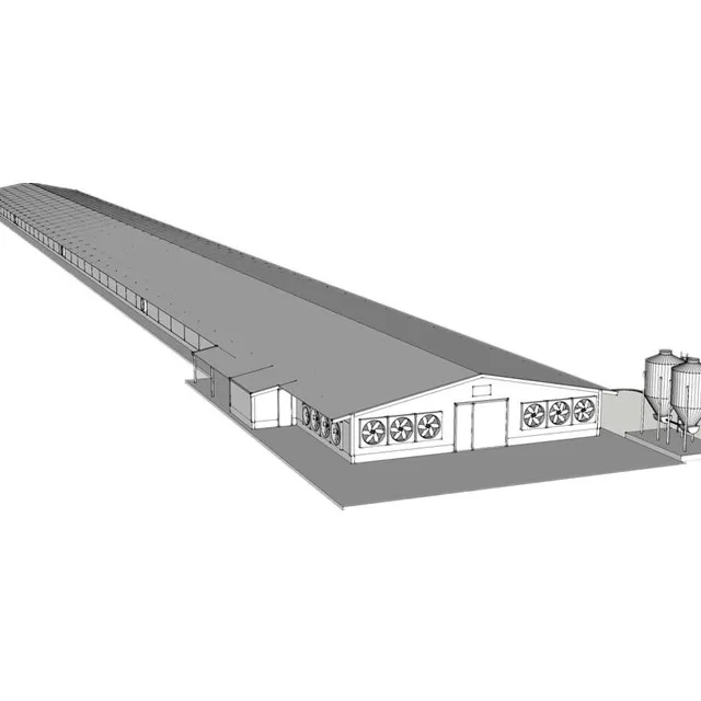 Prefabricated Modern Prefab Steel Structure Chicken Poultry Farm Farming Design House 1000 Egg Chickens Houses Price Coop Shed