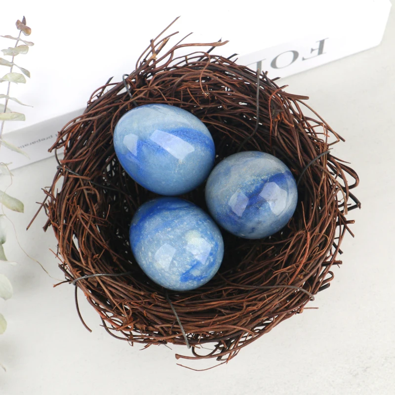 Wholesale High Quality Crystal  Yoni Egg Healing Crystal Egg Blue Aventurine  for Women