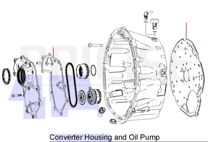 725 0 коробка передач MERCEDES 9G-TRONIC прокладка цепи насоса