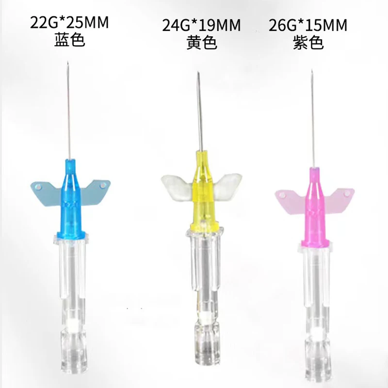 Manufacturer Price 22G 24G 26G Veterinary IV Cannula Catheter Medical I.V. CANNULA NEEDLES FOR PET USE