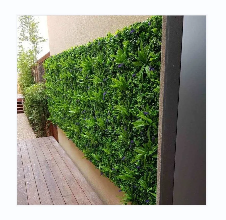 Vertical Garden Green Wall UV Resistant 1m x 1m Home Garden Outdoor Wall Decoration Artificial Hedges Panels