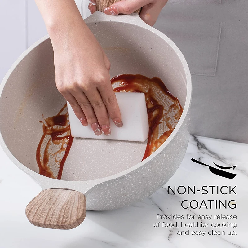 Nonstick Die Casting Stock Pot Casserole with Induction Bottom