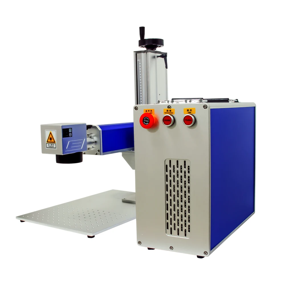 20w 30w 50 Watts Desktop Computer PC Keyboard Laptop Pad Seamless Splicing Fiber Laser Marking Machine