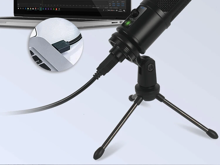  Профессиональный конденсаторный USB-микрофон с