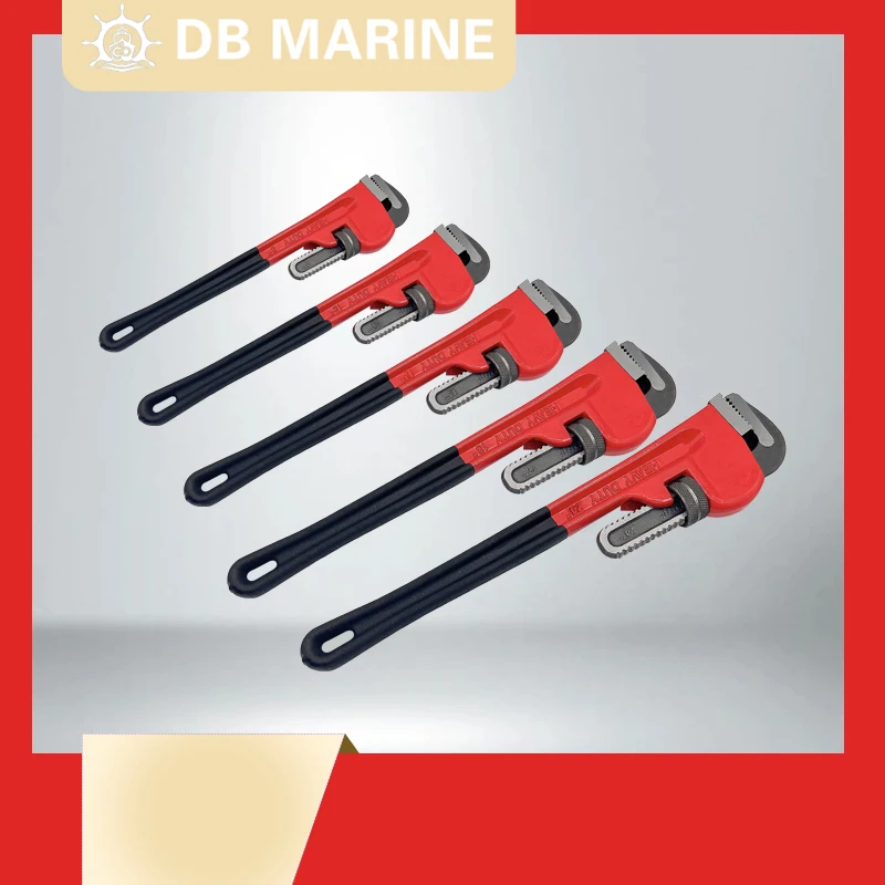 IMPA611302 Heavy Duty Pipe Wrench American Alloy Pipe Wrench Chrome molybdenum steel Universal Repair Wrench