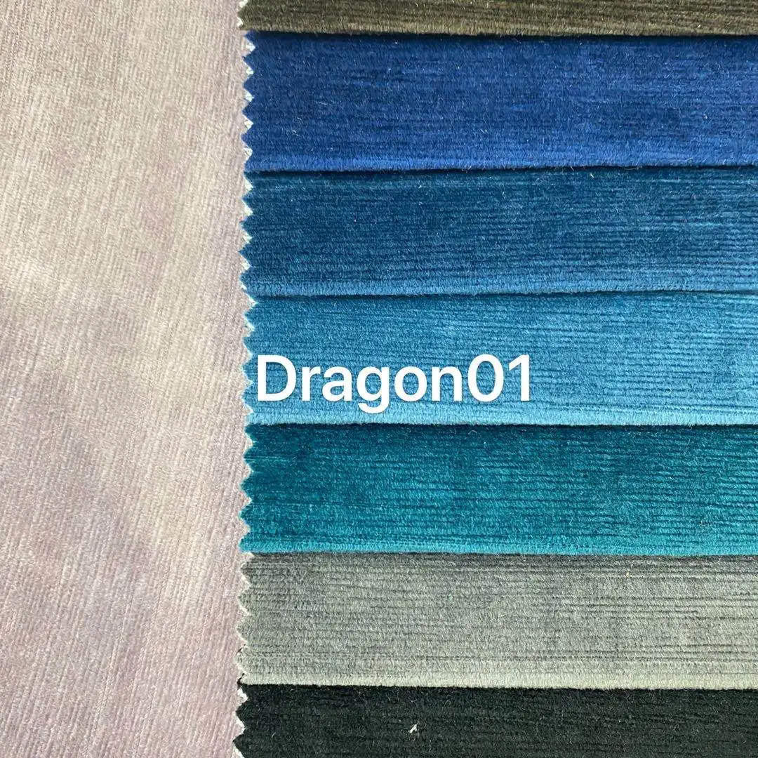 DRAGON01 factory directly sale BURN OUT  velvet   fabrics for sofa fabric upholstery