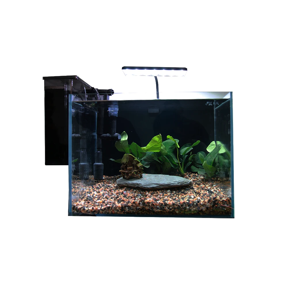 Customized Indoor Household Ultra White Glass Fish Tank Change-free Water Ultra white clear Glass Smart Aquarium Tank