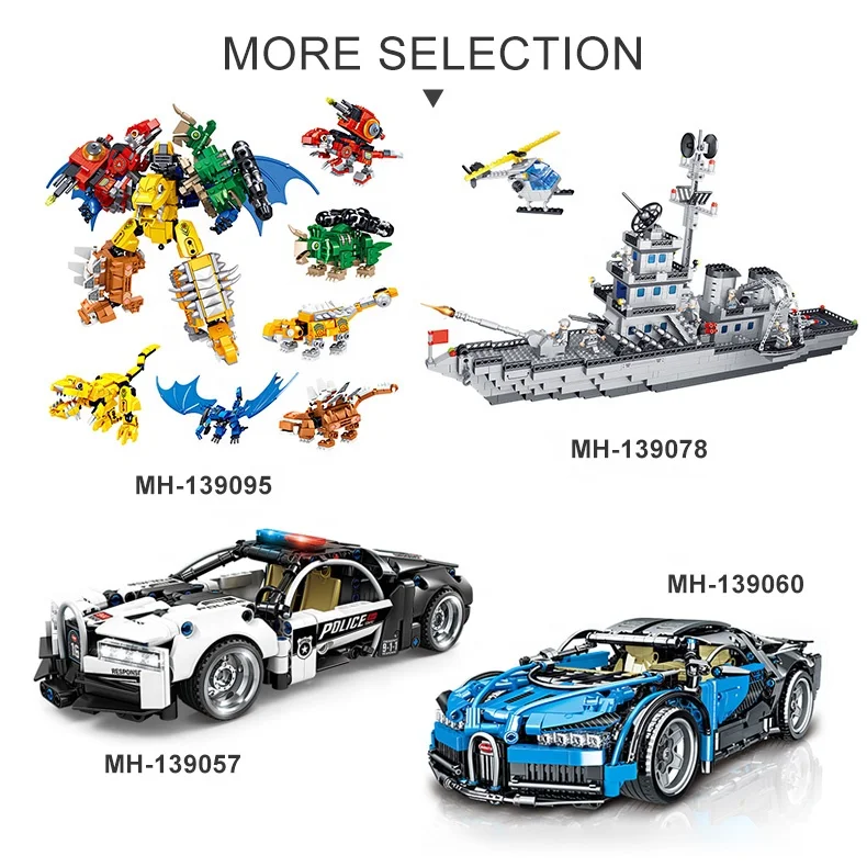 STEM Brick Blocks Racing Car Toy Sport Car Block Model Educational Toys for Kids