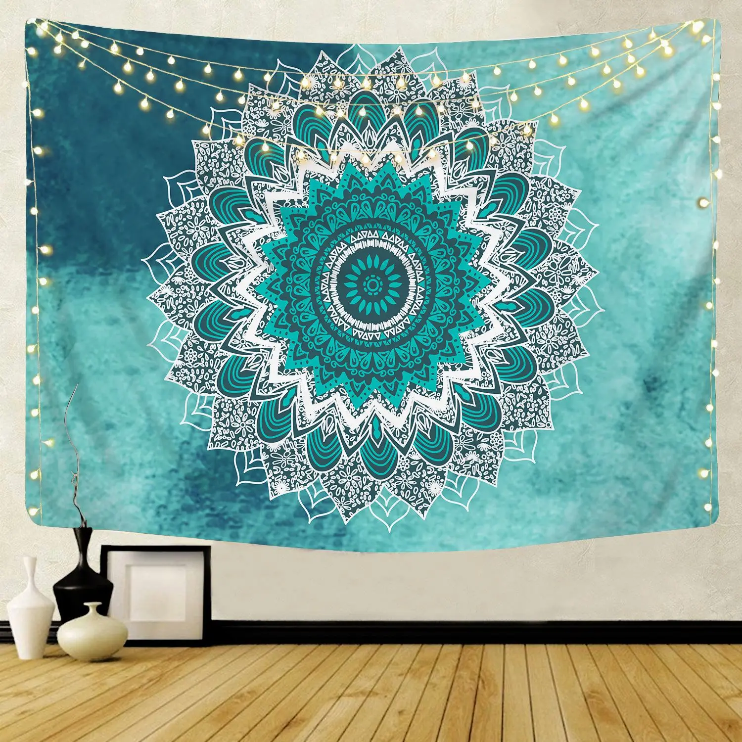 India Mandala Tapestry Wall Hanging Boho Decor Hippie  Wall Cloth Tapestries Psychedelic Tapestry Mandala Wall Carpet