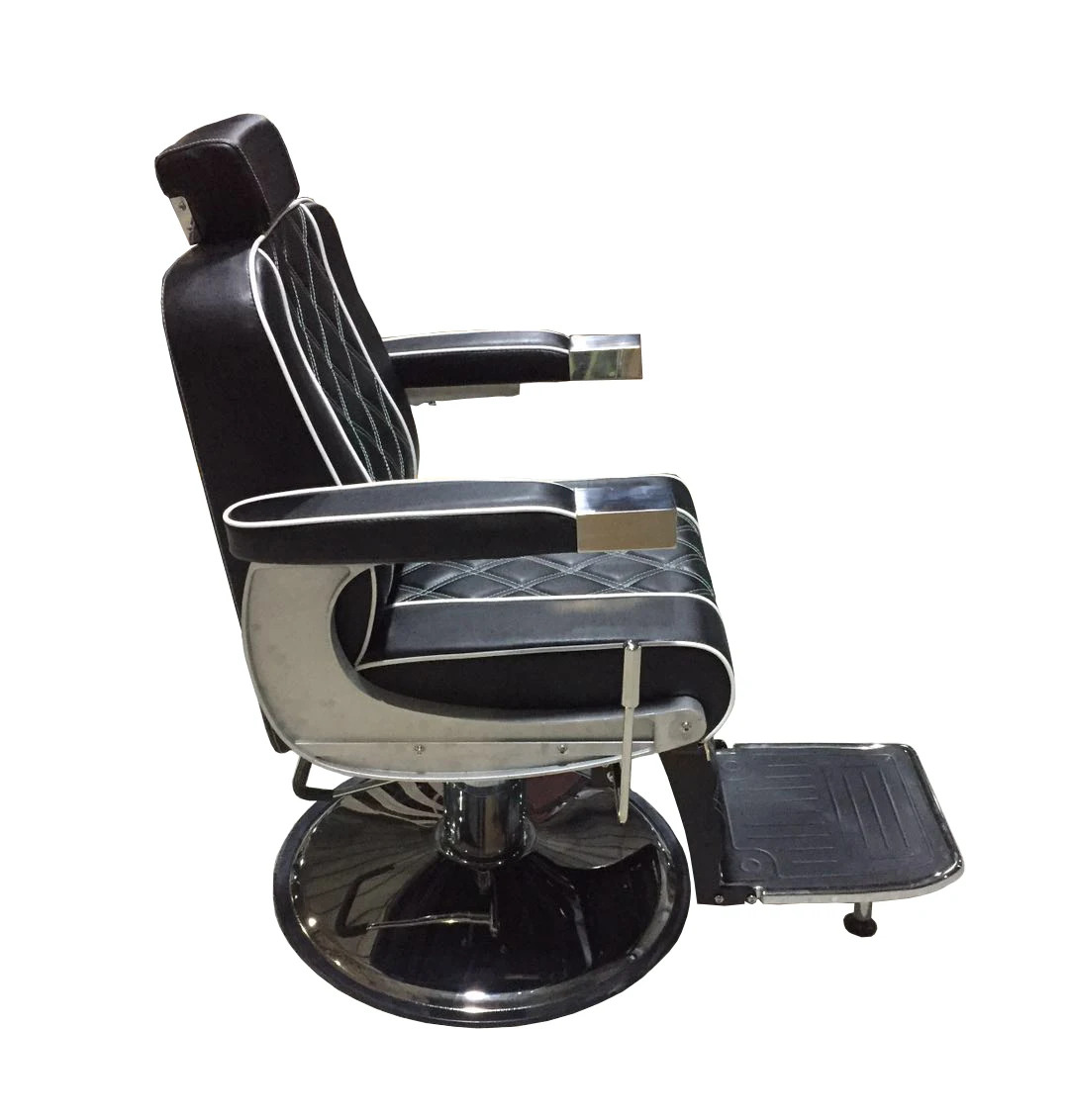 Factory Direct Sale Wholesale Classic Retro Barber Chair Barber Shop Special Stainless Steel Hydraulic Retro Salon Barber Chair