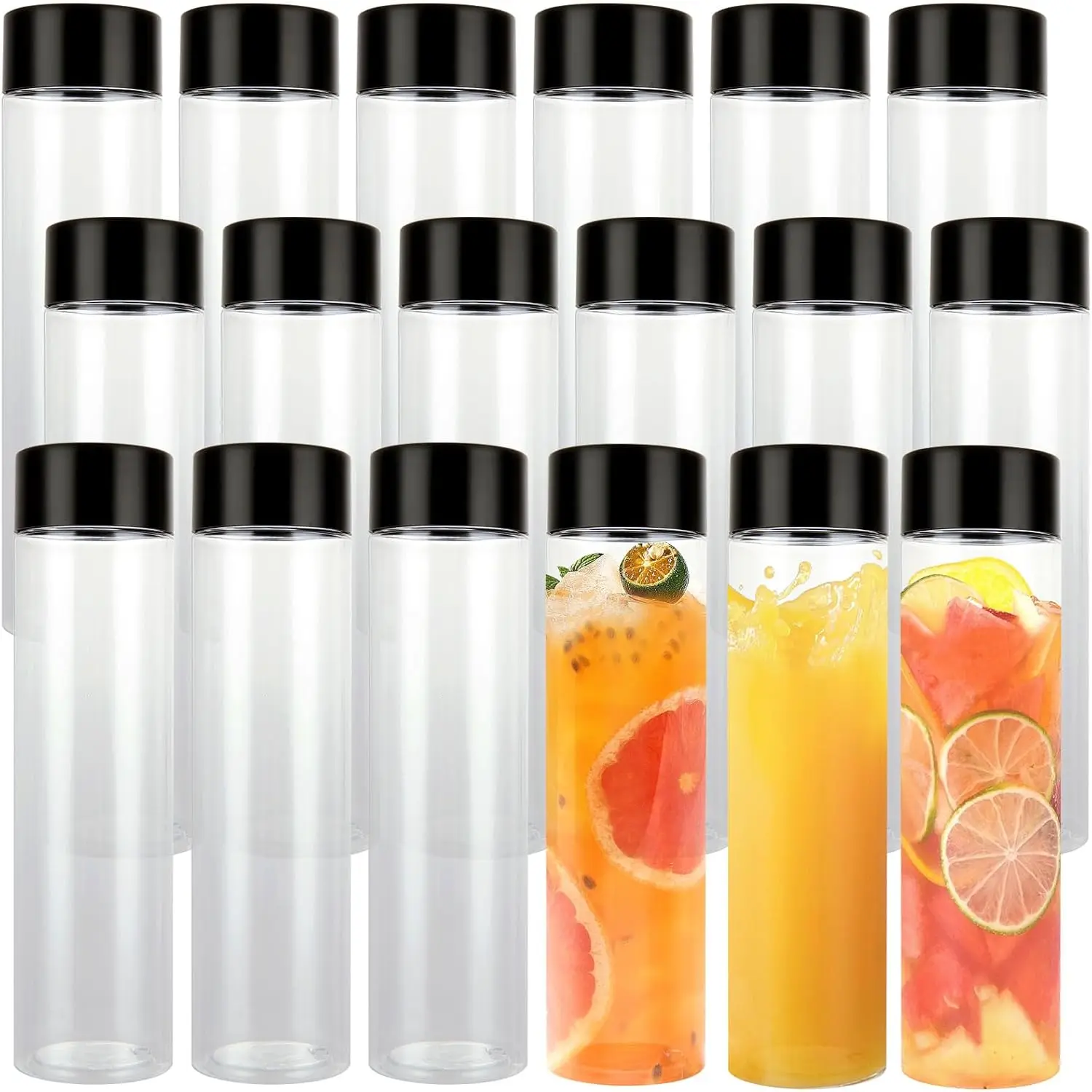 300ml 500ml Customized Disposable Bottle Pet Milk Tea Beverage Drink Packaging Bottles Juice Plastic Water Bottle With Screw Cap