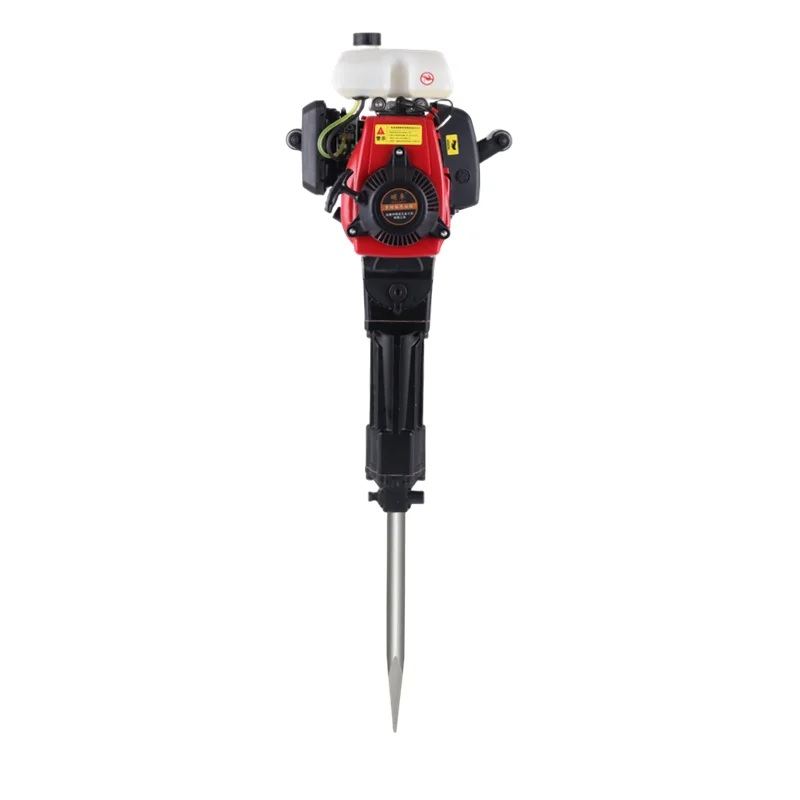 High Power Four-stroke 4800W Portable Gasoline Rock Drill Concrete Breaker Lmpact Hammer a Tool for Breaking Electric