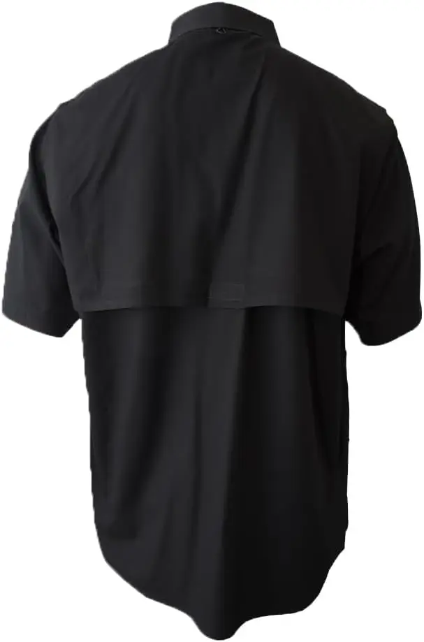 Wholesale OEM Safe Custom Mesh and Cotton Long Sleeve Black Fishing Shirt Security Guard Uniforms