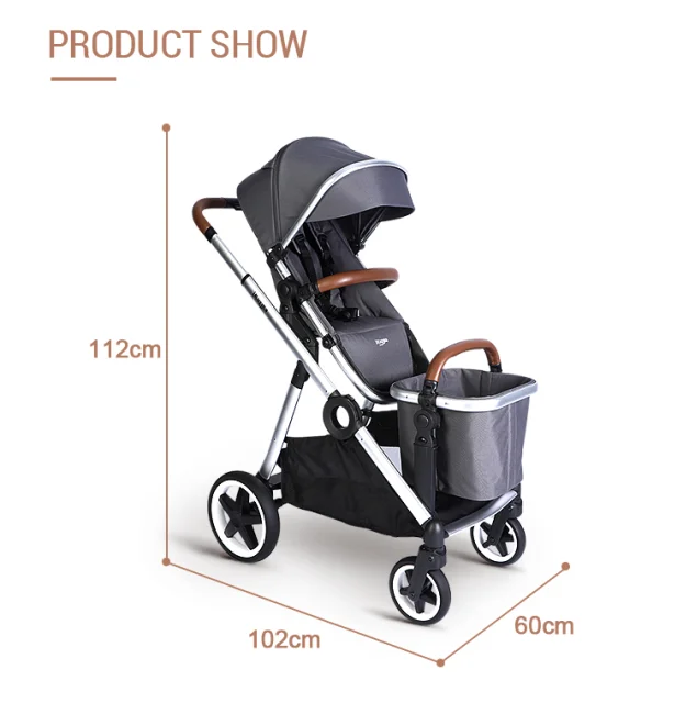 Good Quality Cheap Customizable European Luxury Travel System 360 Degrees Foldable Baby Car Buggy Strollers Set  3 In 1 Pram