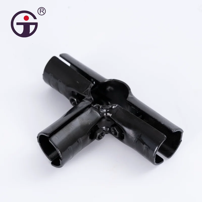HJ-3 wear-resistant non-polluting wire rod connector pipe fittings/ pipe metal joints factory made for OD 25mm/28mm lean pipe