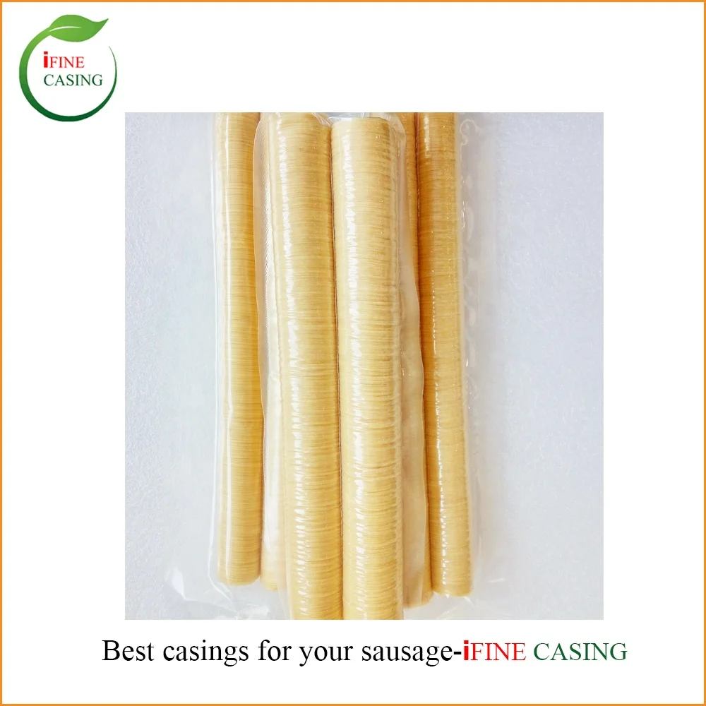 German kosher Sausage Casings can be cooked,fried,smoked, BBQ casing