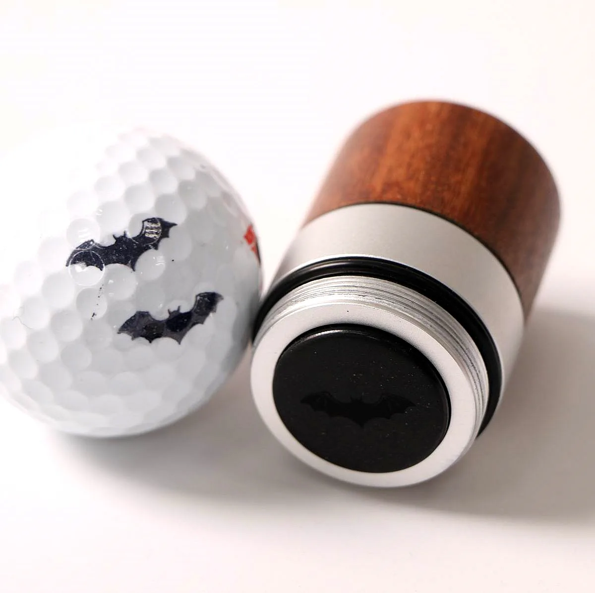 Personalized  large size rosewood golf ball stamper dia.20mm with best quality fast drying ink easy to indentify your golf balls