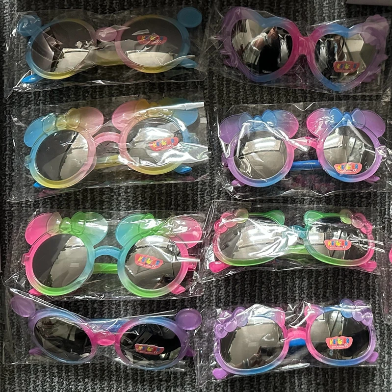 ZQ158 Girls Boys Cute Animal Cartoon Ears Sunglasses Outdoor Sun Protection Children Lovely Sunglasses Protection Sunglasses