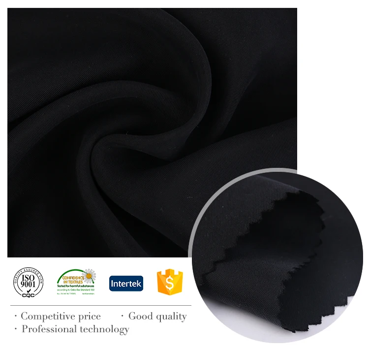 Good quality sustainable fabric 145gsm 150D 60% cupro 40% viscose twill fabric for dress