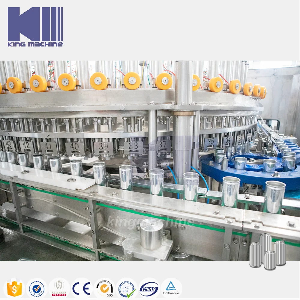 2023 New Tech 750ml 500ml Carbonated Can Filling Sealing Machine Carbonate