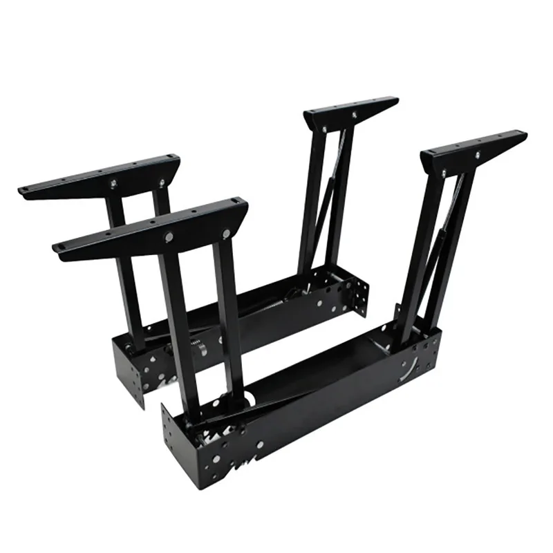 
smart furniture hardware space saving folding dinning table mechanism 