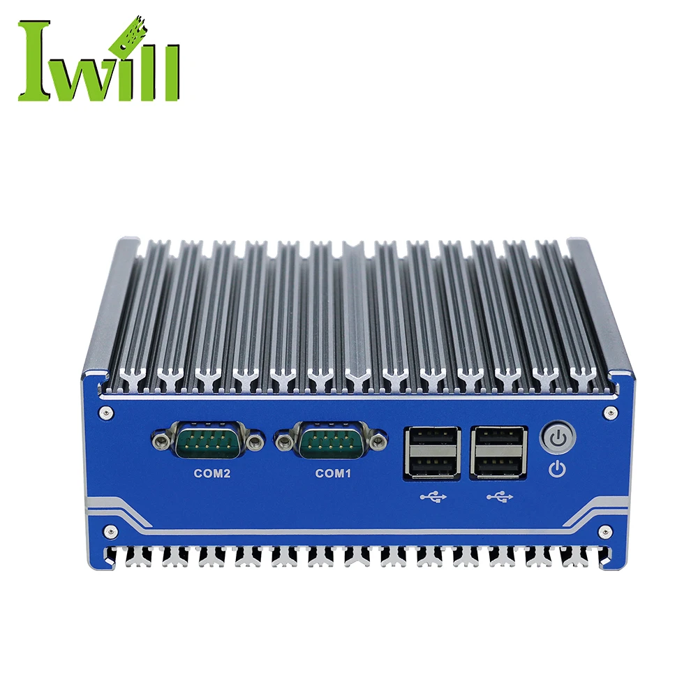 j1900 industrial embedded  pc quad core industrial box pc  rs485 com ddr3l TPM fanless barebone system