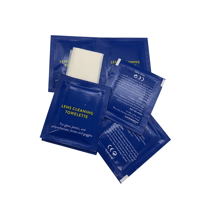 Пользовательские экологически чистые безалкогольные 3D очки биоразлагаемые линзы чистые влажные салфетки