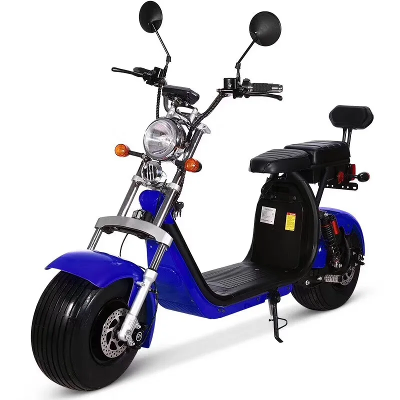 Factory EEC COC 60V 20Ah E Scooter Lithium Battery Adults Electric Bike Citycoco 2 Wheel Fat Tire Scooter Motorcycles