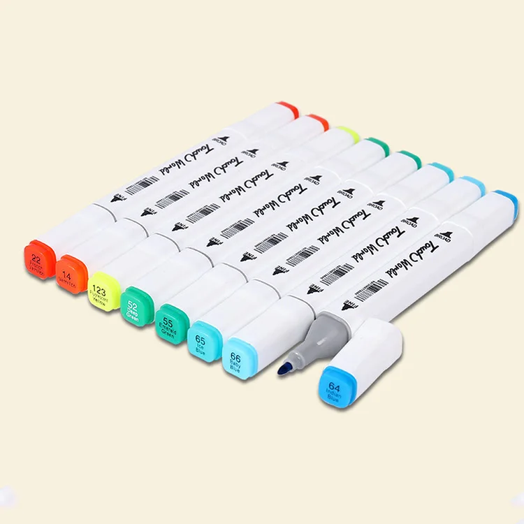 Hot Selling 168Color Dual Tip Watercolor Brush Pens Washable Drawing Painting Art Marker Pen Set