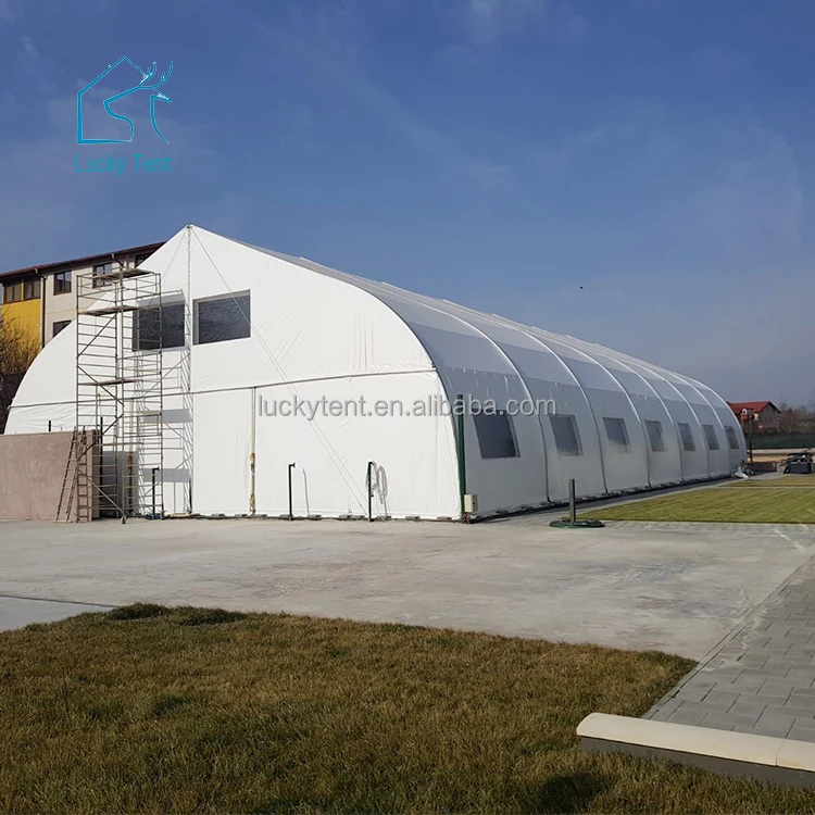 Industrial Frame Structure Warehouse Tent PVC Airplane Storage Aircraft Hangars Heavy Duty Workshop Tent Storage Tent