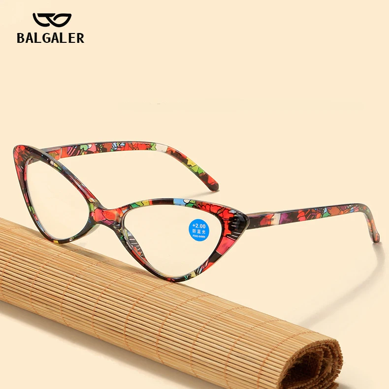 Ladies Floral Reading Glasses Fashion Printing Clear Presbyopia Eyeglasses Glassware With Degree +1.0 To +4.0