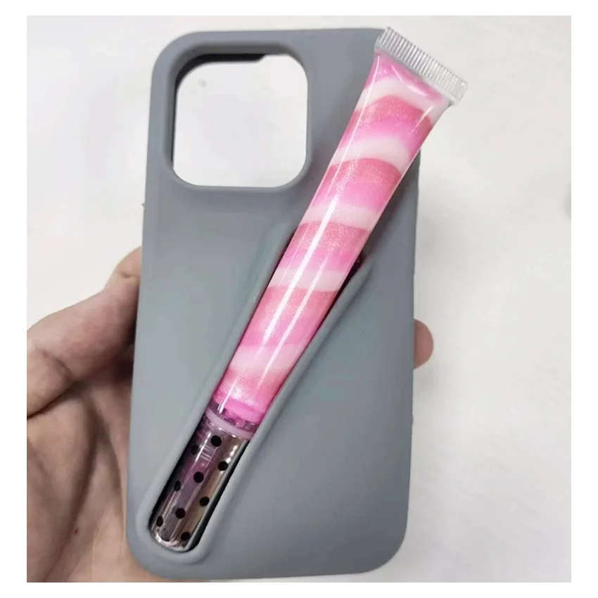 OEM New Arrival Product Custom Rhode Makeup Cosmetics Tint Llip Balm Ip Gloss Phone Case Rhode Iphone Case