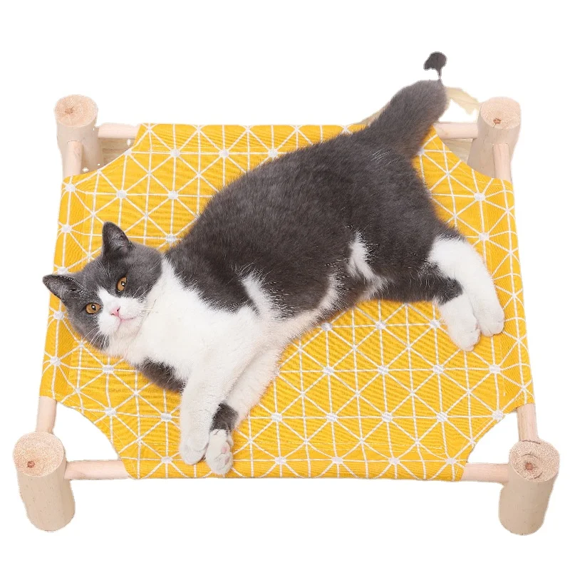 Cat Bed Fashionable Moisture-proof Indoor Pet Cats Pup Dogs Sleeping Rest Bed Comfortable Breathable Pet Camp Bed