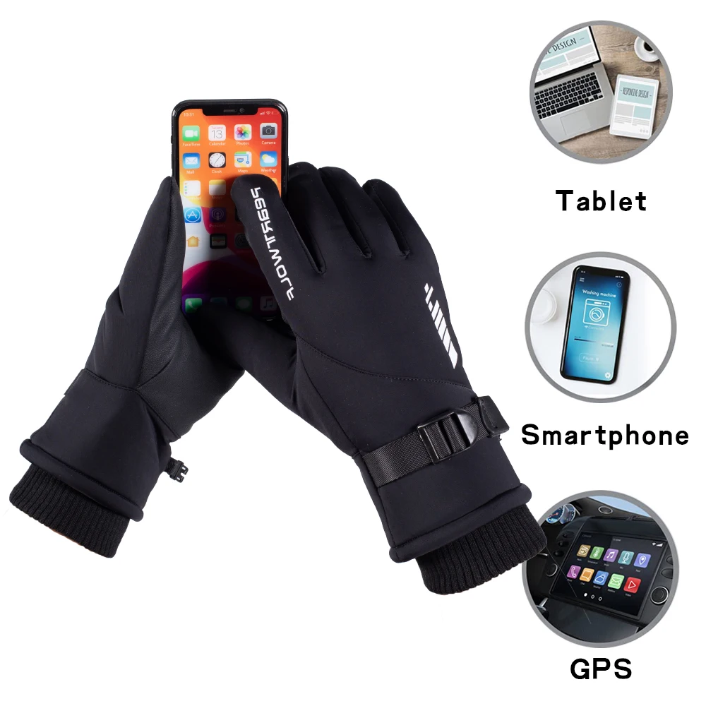 Winter warm ski motorcycle bike gloves that can touch the screen