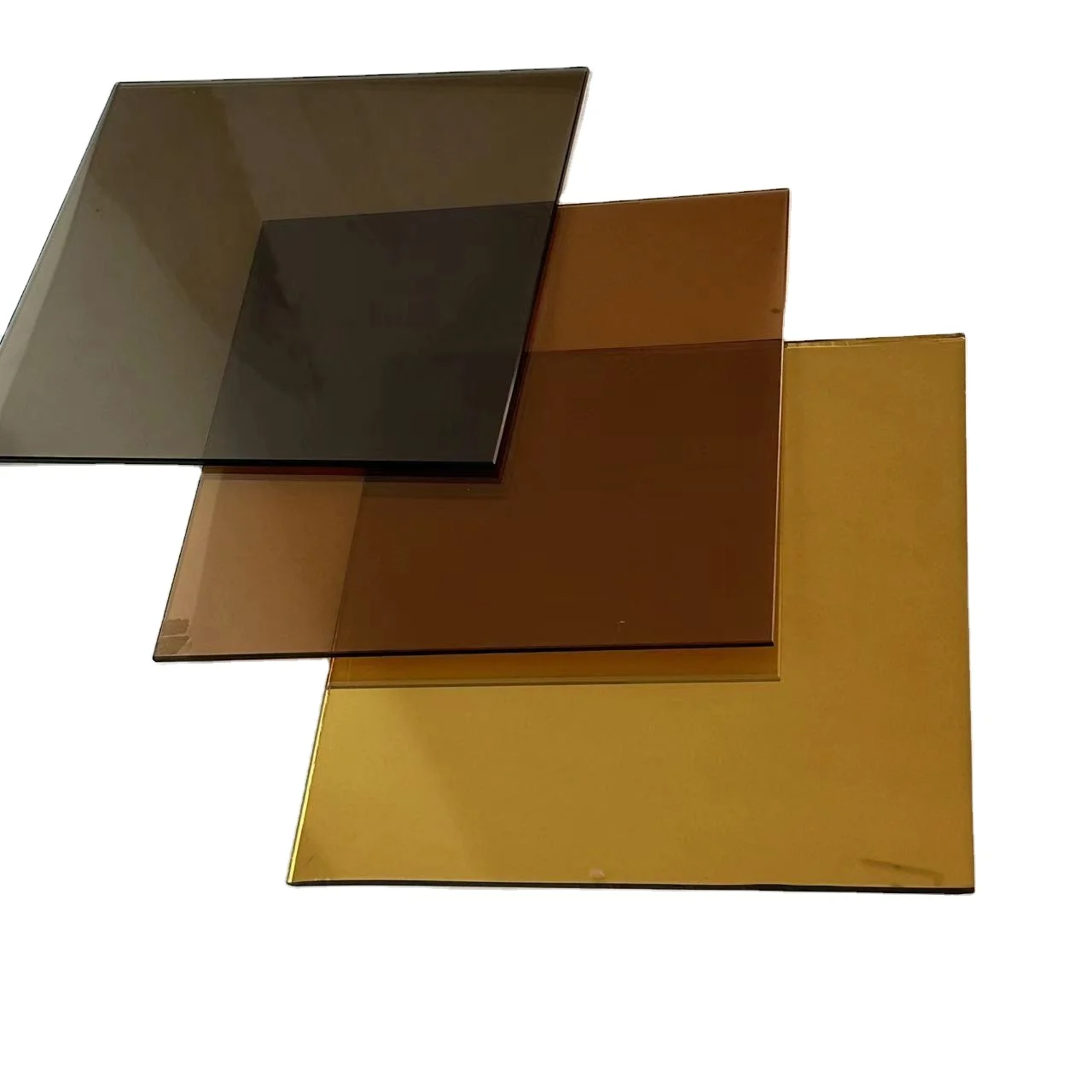 Stained Glass Transparent For Wall Painting glass for building tint color lake blue golden super silver 3.7mm reflective glass