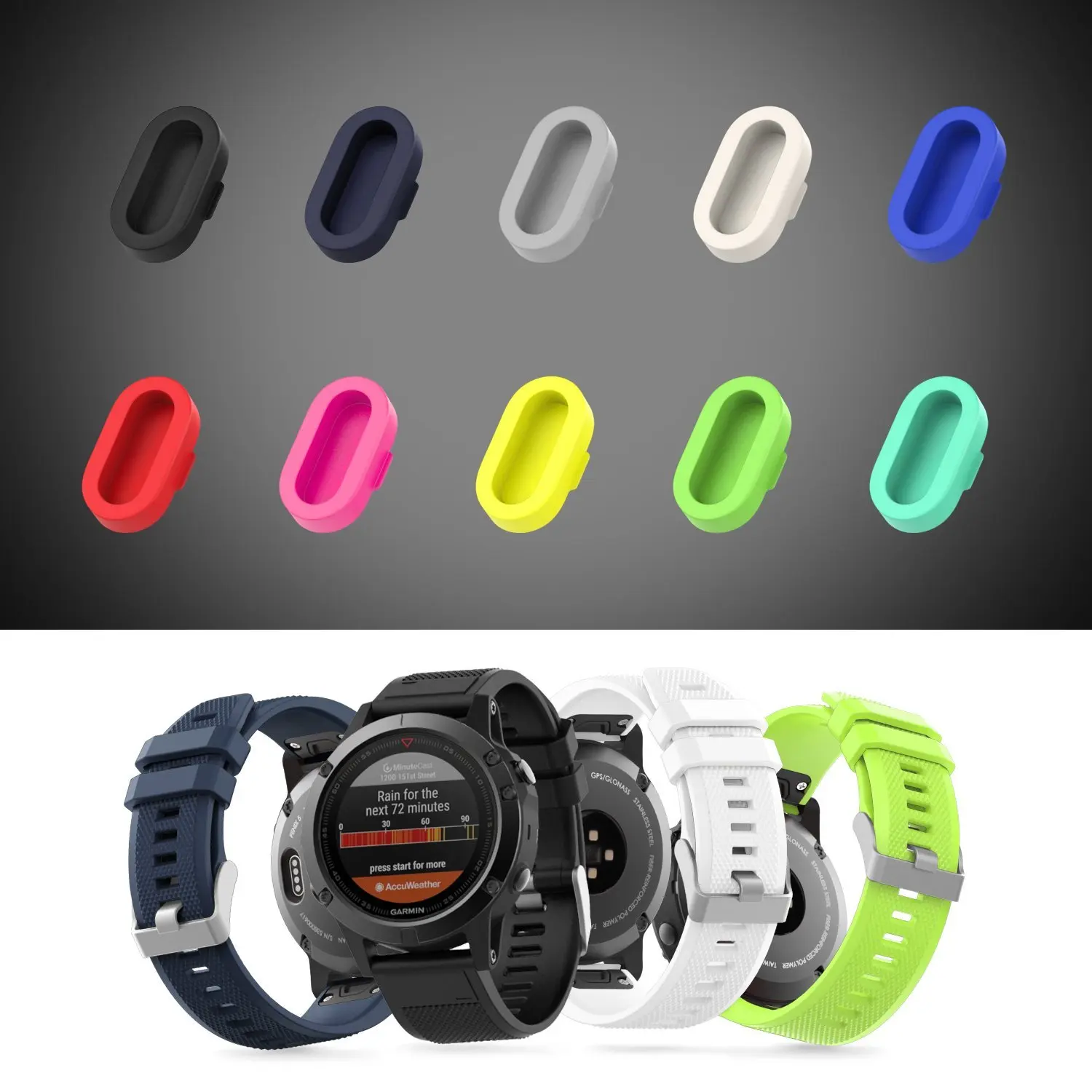  12 шт./пакет часы Датчик заглушка разъема для Garmin браслет порт протектор устойчивостью Анти-пыль заглушки наручных gps-часов Fenix 5x