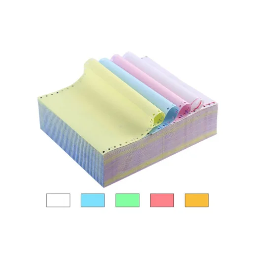 NCR Carbonless Copy Paper 2 3 4 5 Plys Continuous Printing Paper Office Paper