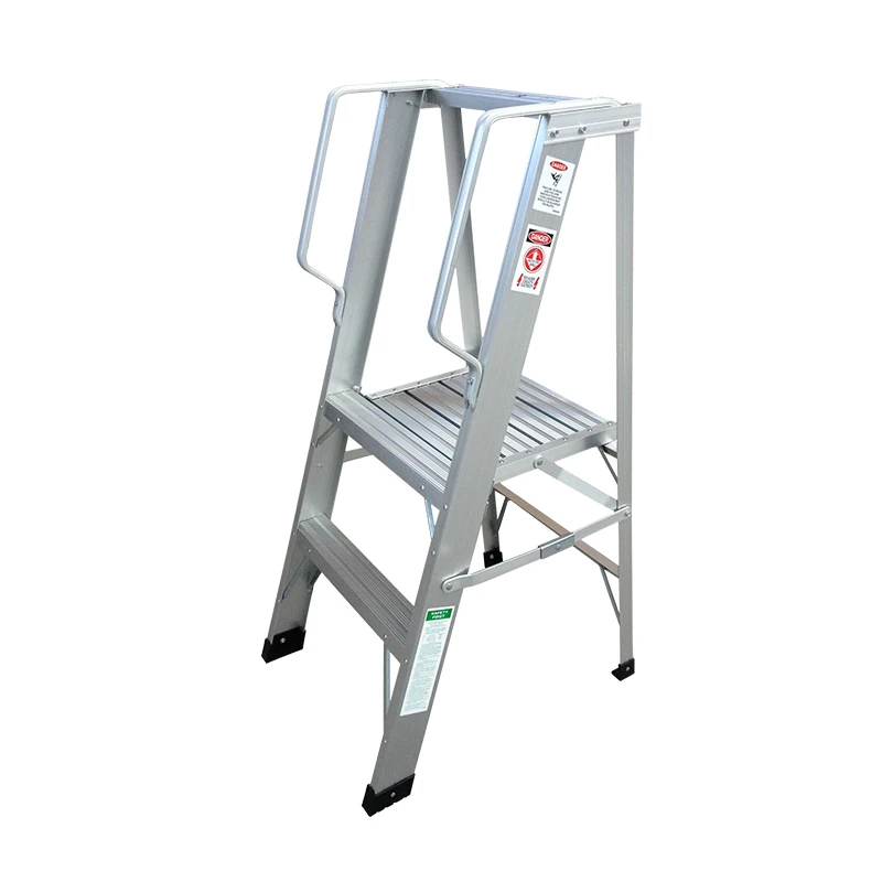 2 3 4 Steps Single-Sided Grade 1A aluminium folding stairs household platform step ladder