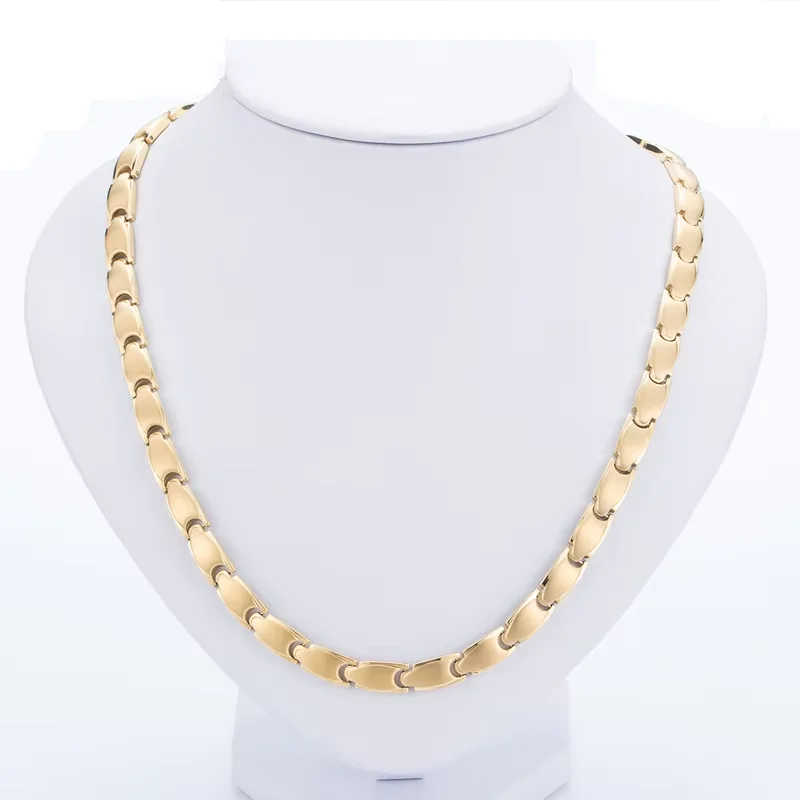 Wholesale Made in China Luxury High Grade Pure Titanium 99.9% Healthy Magnetic Necklace