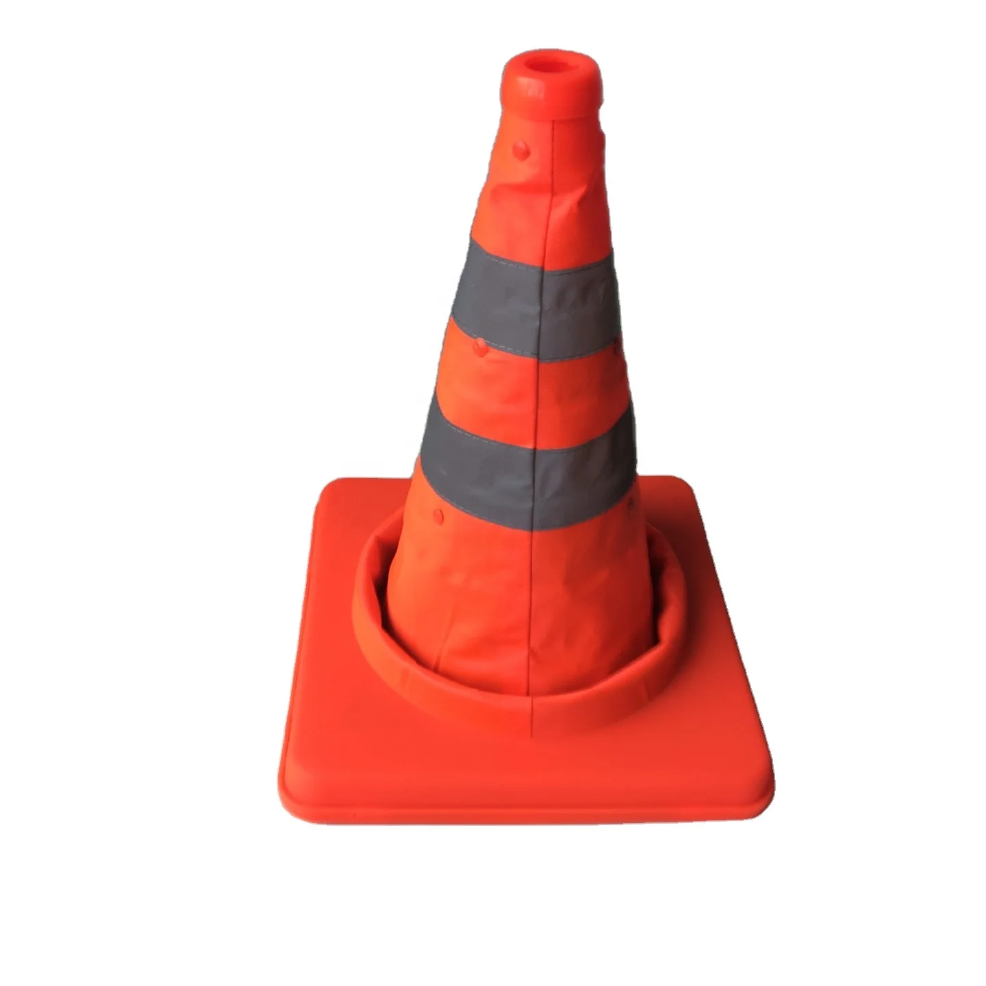 Manufacture Top Sale 40 cm Road Cone Flexible Collapsible Safety Used Traffic Cone