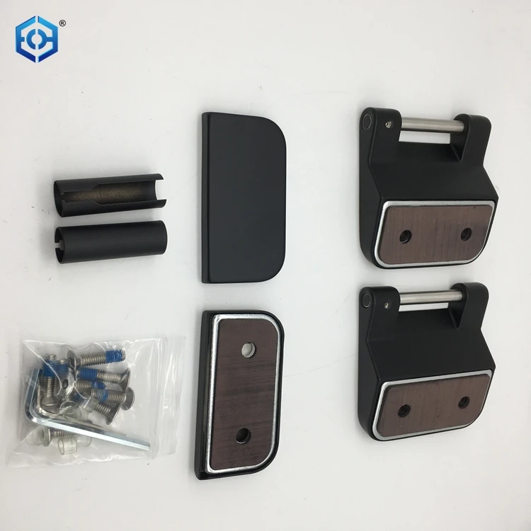 Germany Style Black Solid Stainless Steel Glass Door Hinges