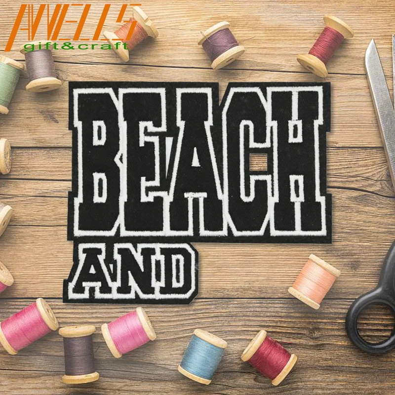 Letters Numbers Words  Punk Flags Political  DIY Iron On Embroidered Applique Patch For Clothing Jackets Hats Backpacks Vests