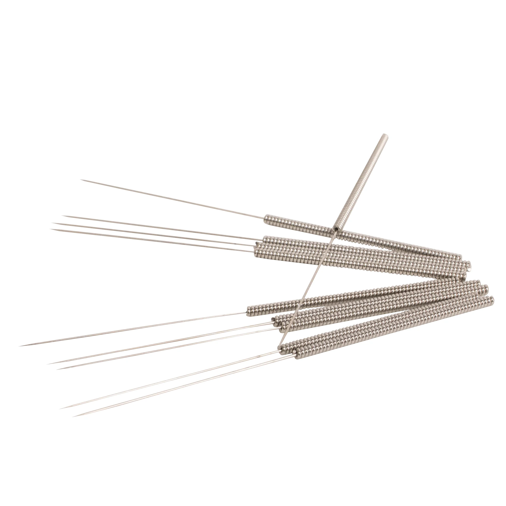 High Quality Flat-end Steel Handle Acupuncture Needles