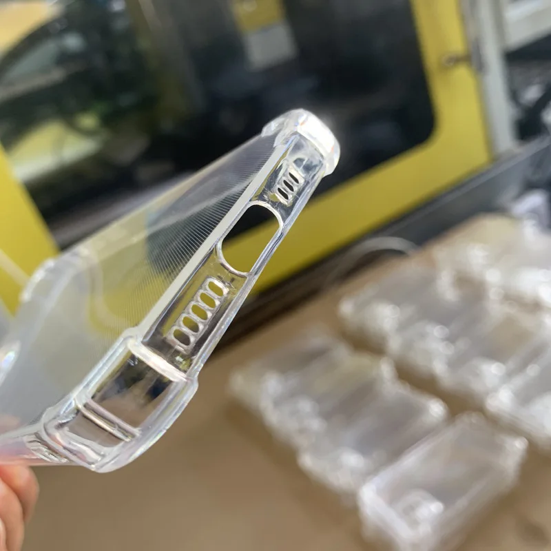 1.5 mm thickness Clear Soft TPU corner bumper transparent shockproof phone case for Samsung S22