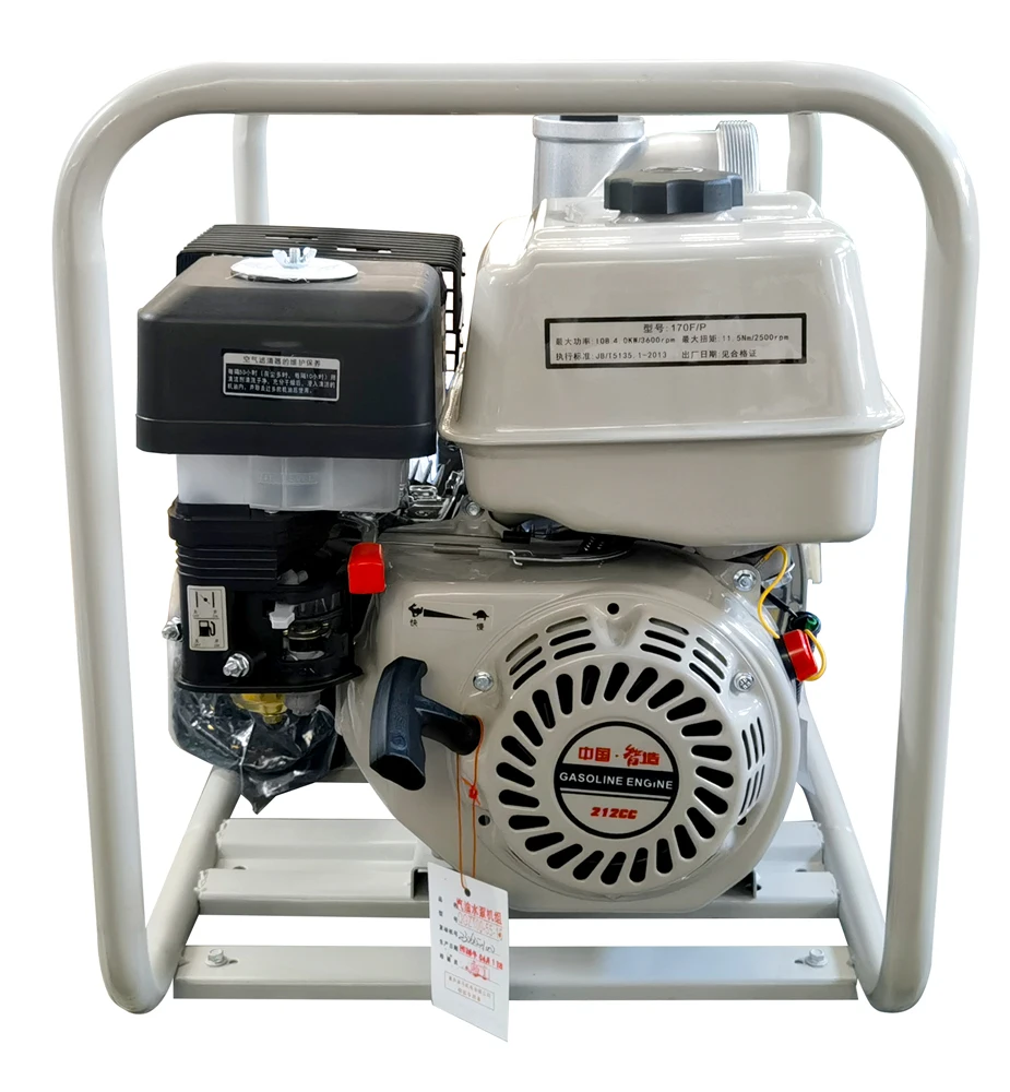 6.5HP с воздушным охлаждением бензиновый двигатель оросительный водяной насос