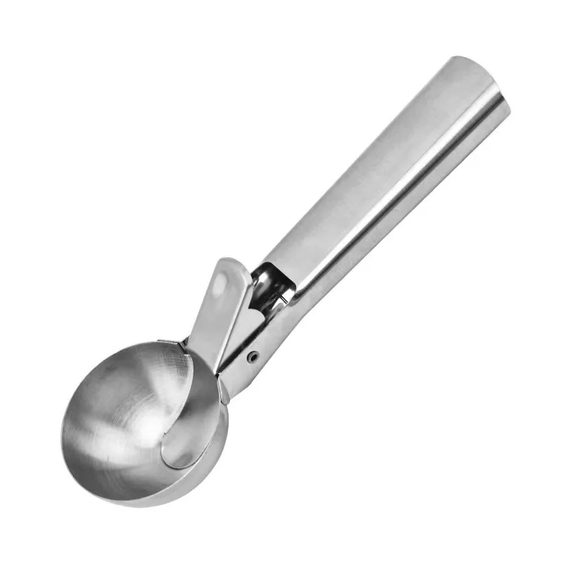 Wholesales Premium Metal Cookies Ball Scoop Stainless Steel Ice Cream tools Scoop Spoon with Trigger