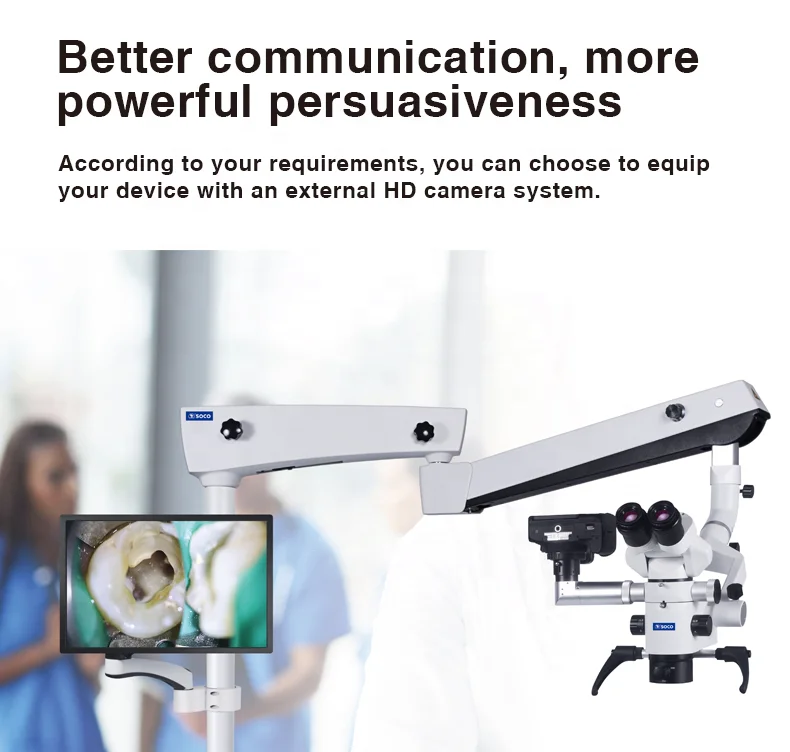 SCM600 Professional surgical Dental Microscope (0~180 degree adjustable angle)