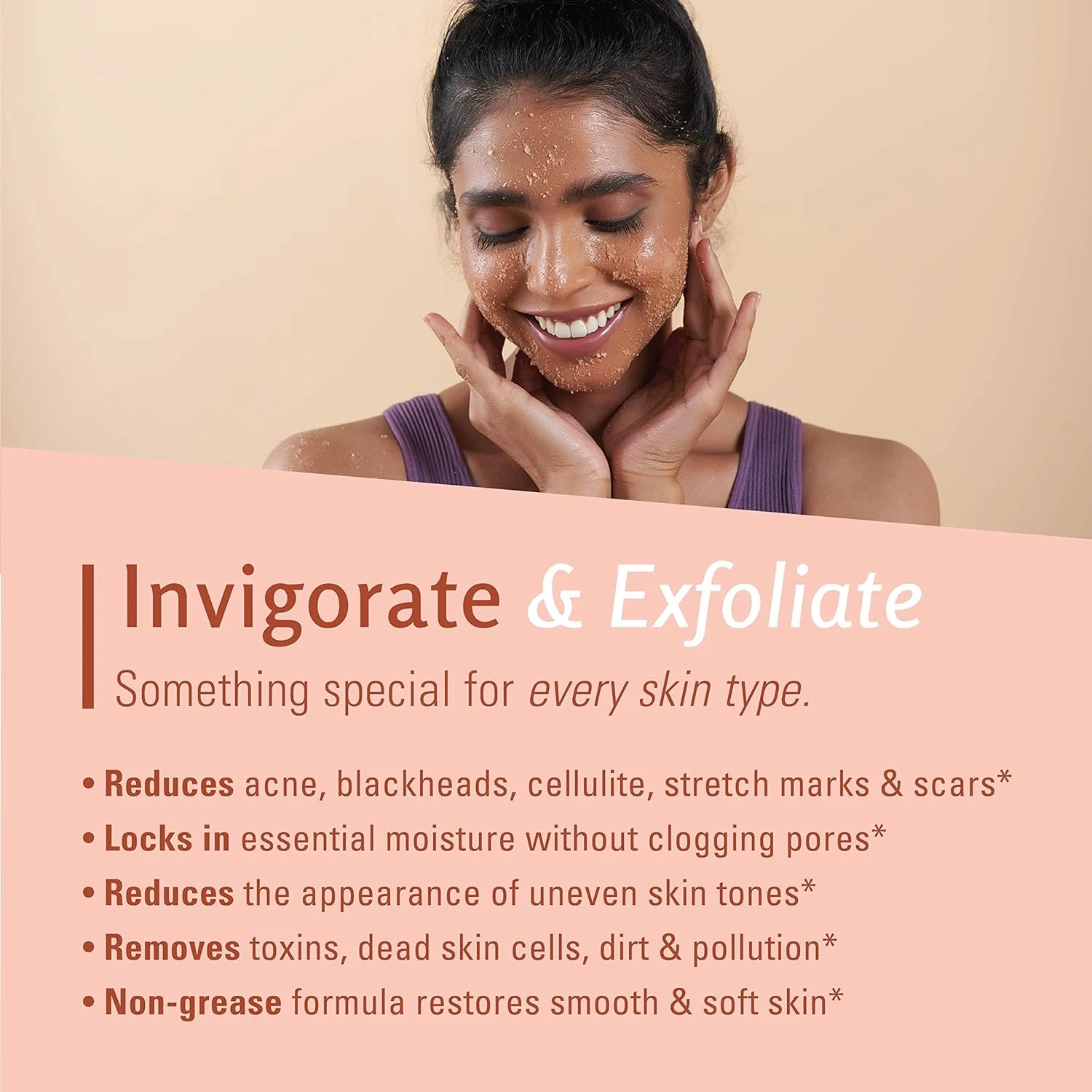 All Natural Himalayan Salt Scrub Face Foot Body Scrub Aloe Vera Grape Seed Oil Exfoliating Infused Collagen Stem Cell Body Scrub