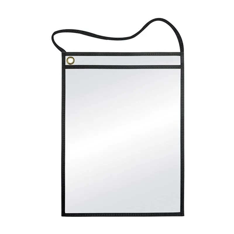 Shop Ticket Holders with Hanging Strap, Stitched Black  non-woven fabrics Edge Trim, by Better Office Products, 30 per set